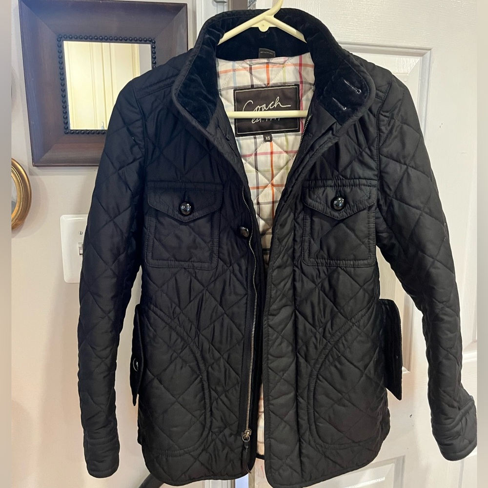 Coach Women's Black Quilted Jacket